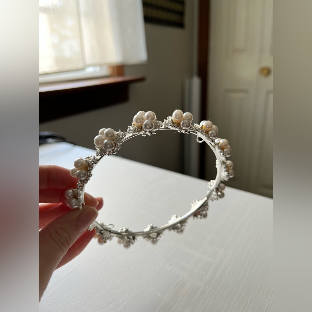 Bridal Hairpiece- pearls and rhinestones